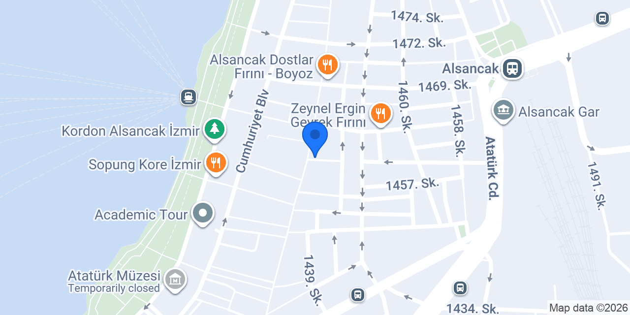Kalabalık Meyhane Alsancak konumu