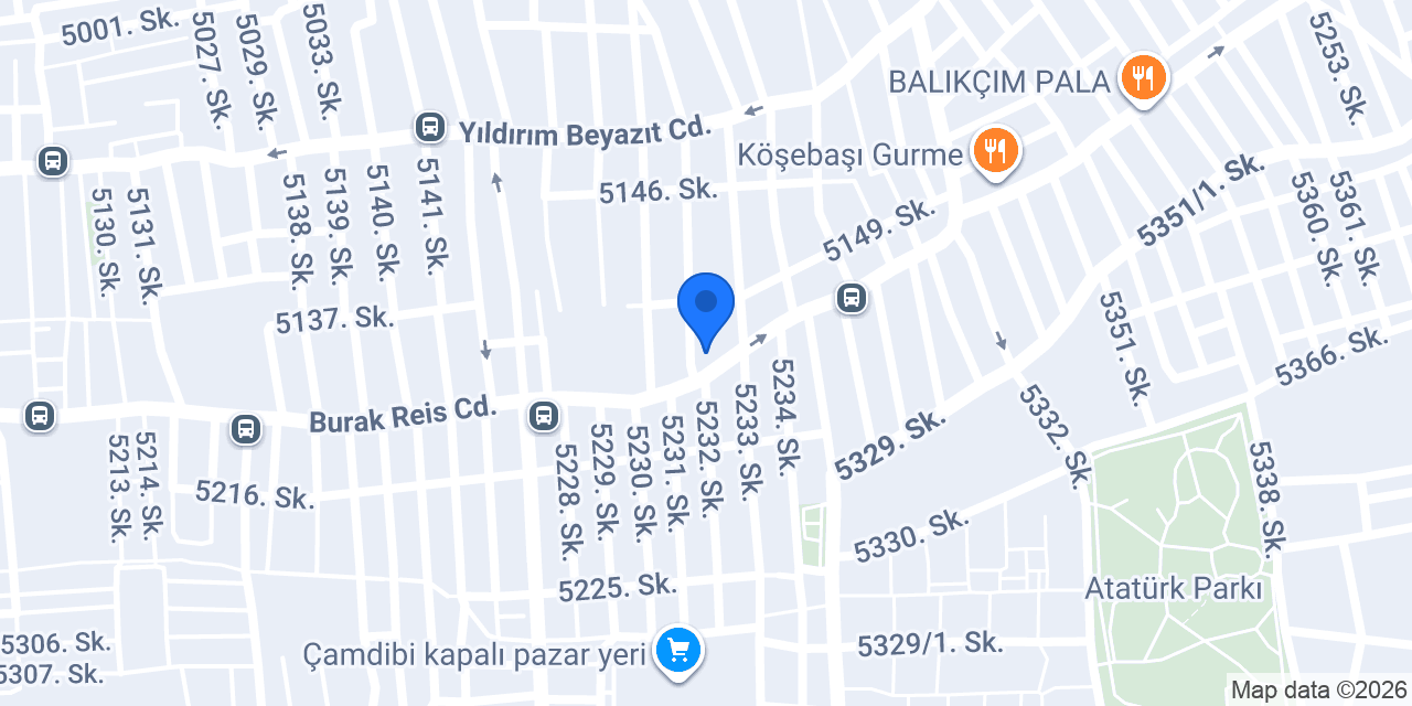Balsa fırın&cafe konumu