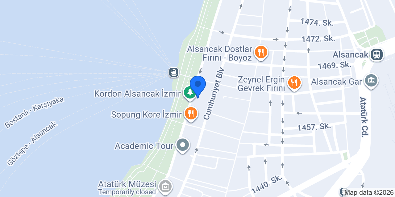 Kordon Yengeç Restaurant konumu