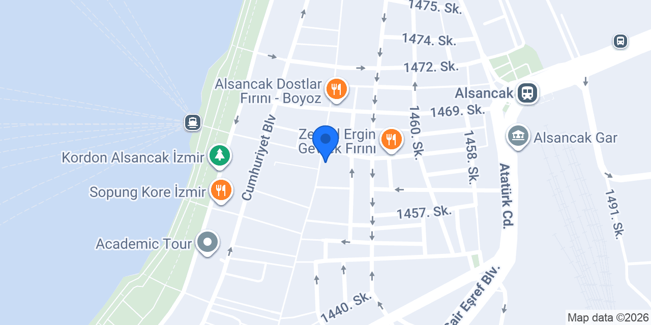 Yakın Kitabevi konumu