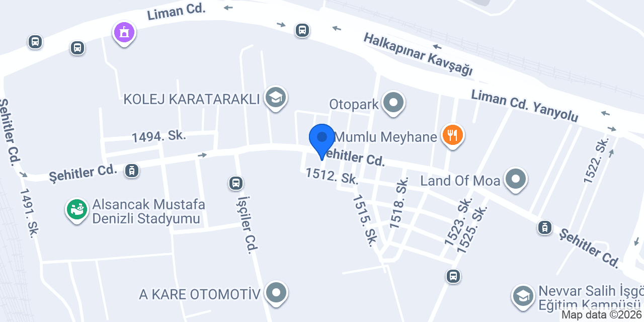 Cengiz Oto Lastik konumu