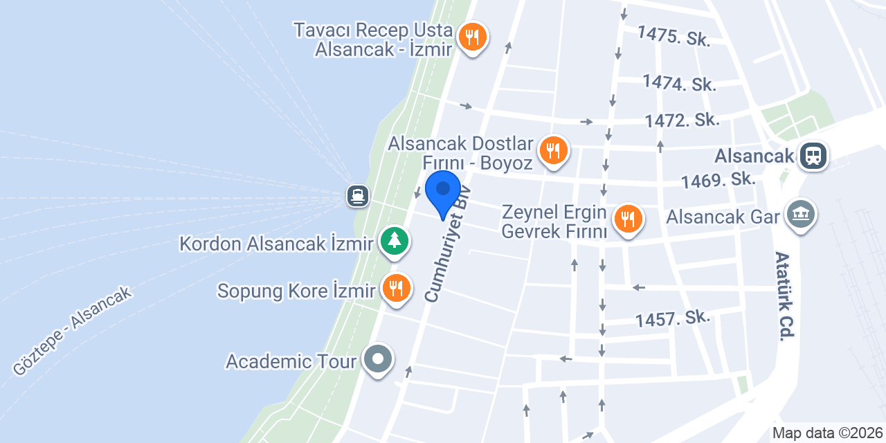 Alsancak Balık Pişiricisi konumu