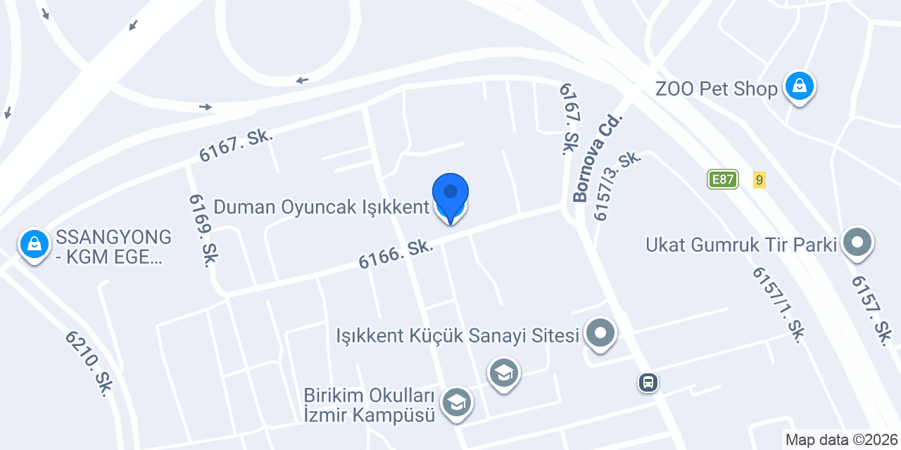 Duman Oyuncak Işıkkent konumu