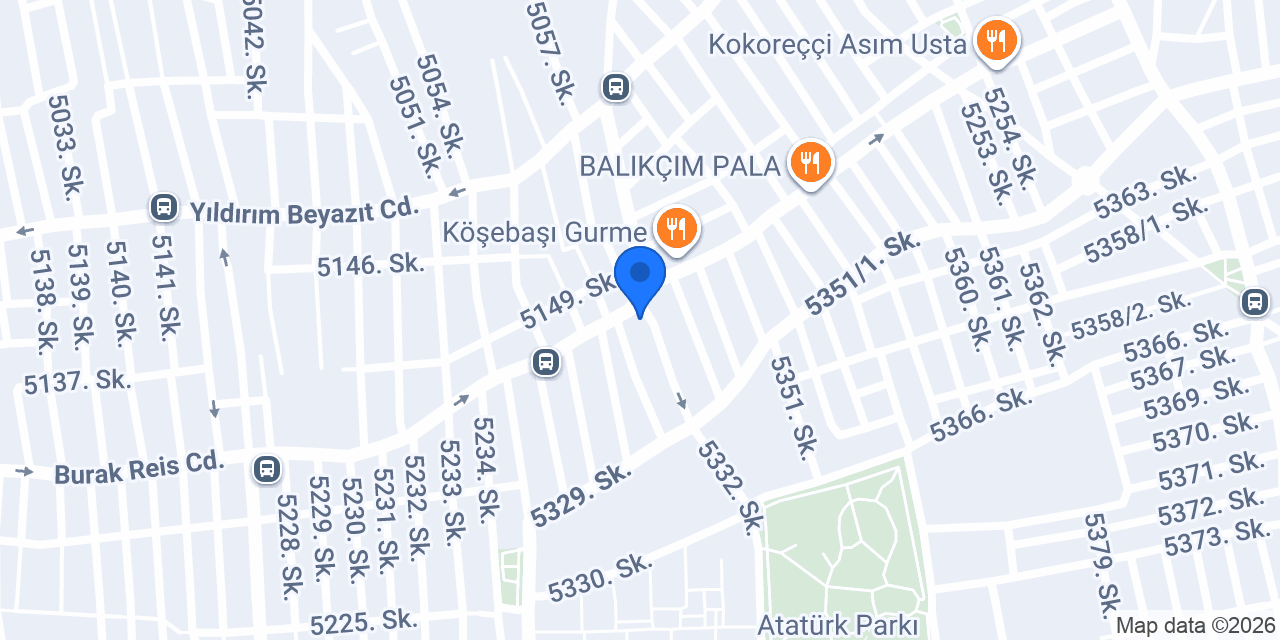 Gençtürk Büfe konumu