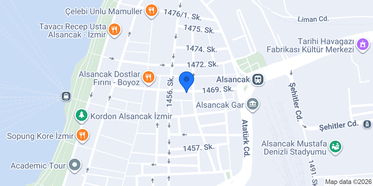 İzmir Kurtuluş Kilisesi (Diriliş Ailesi) konumu