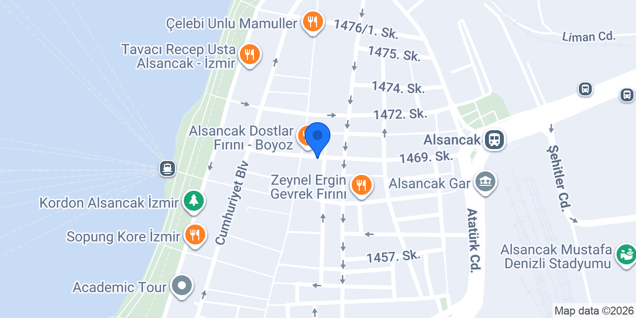 Al Dente Macaroni İzmir konumu