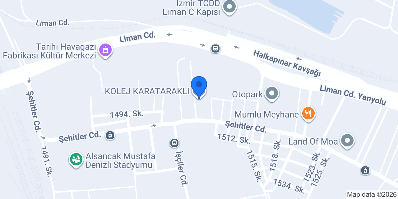 KOLEJ KARATARAKLI konumu