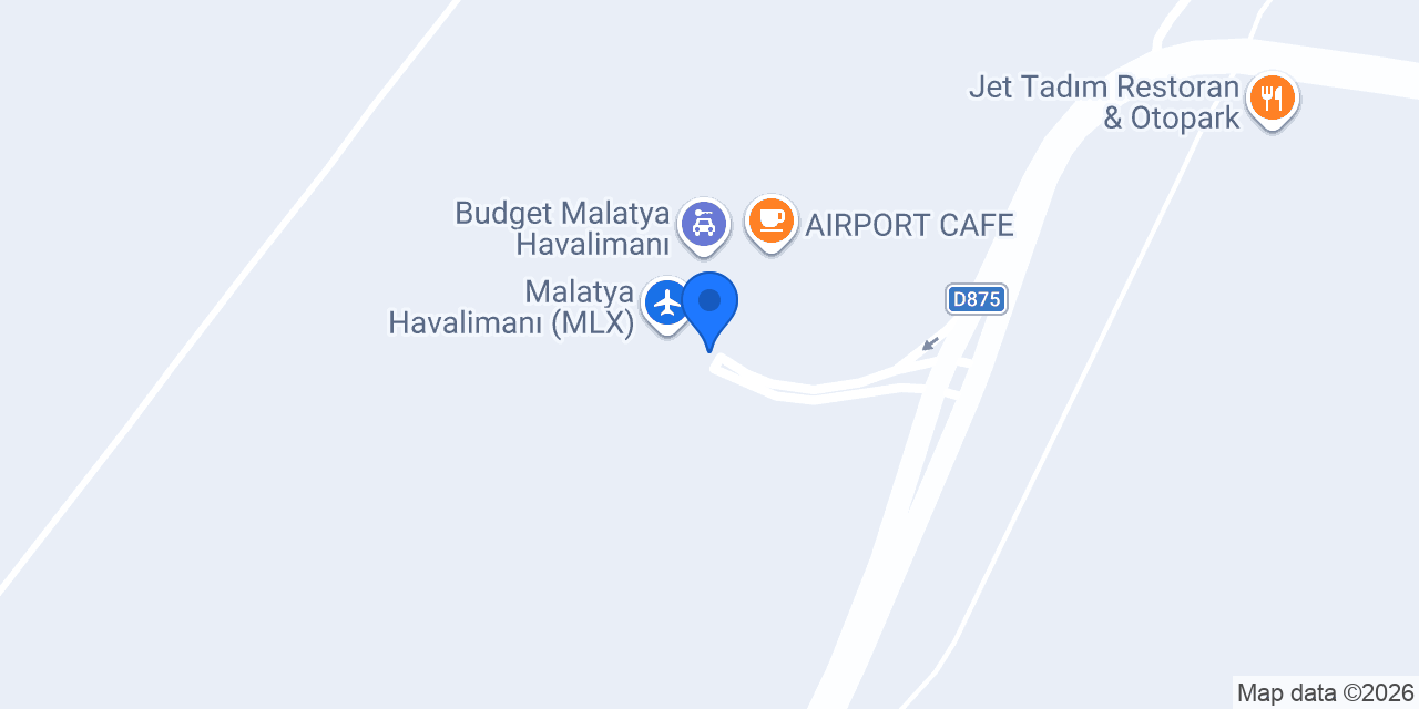 Malatya Rent A Car konumu