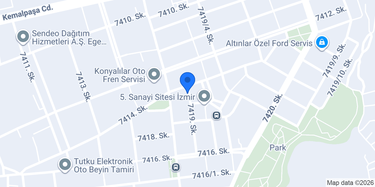 Tozlu Özel Ford Servisi konumu