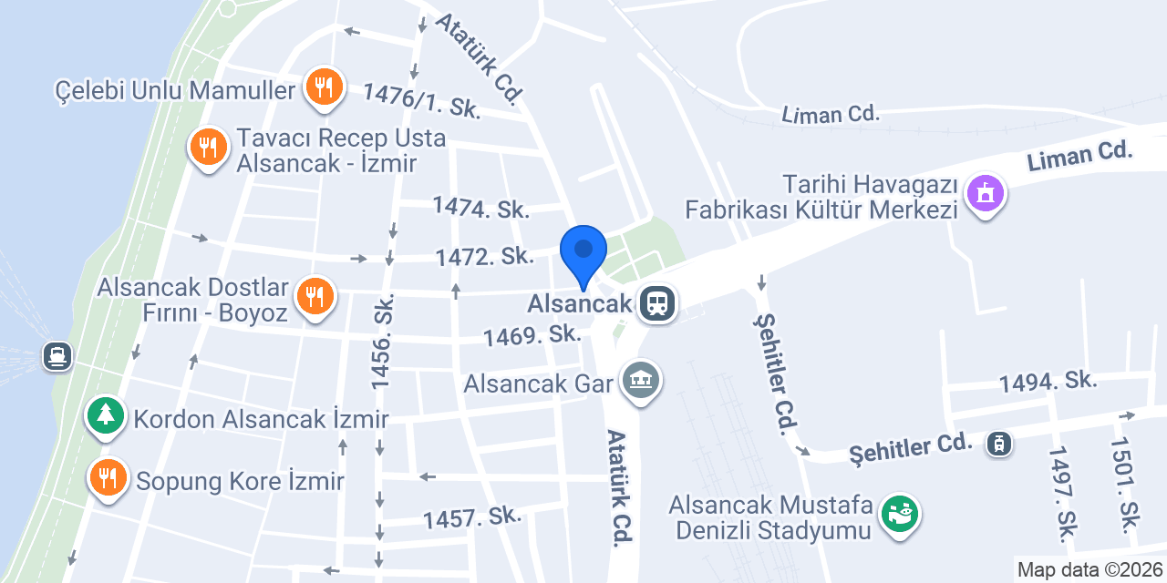 Terra Pizza - Konak Alsancak Liman konumu