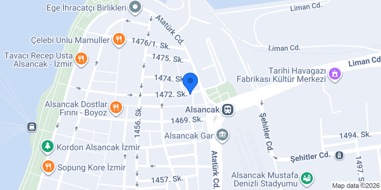 Şanslı Masaj Salonu Alsancak konumu