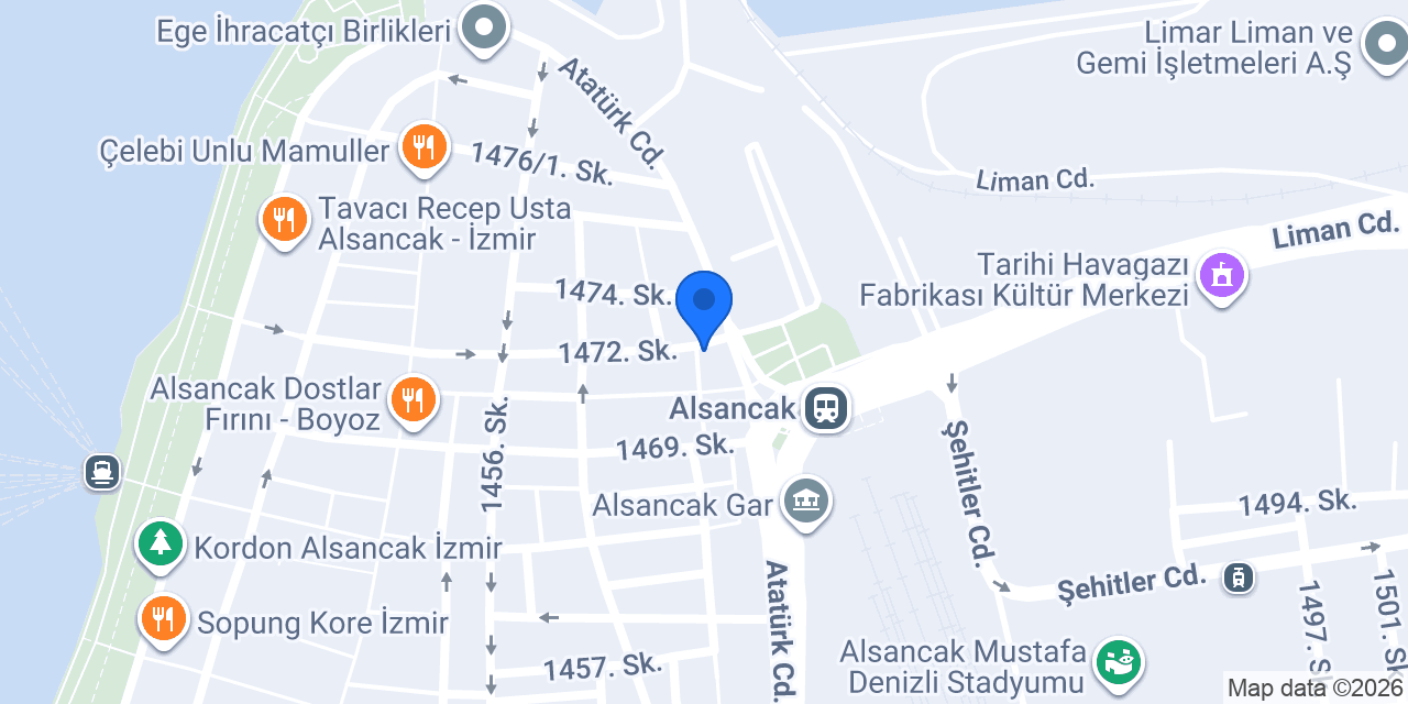 Çikolata Masaj Alsancak konumu
