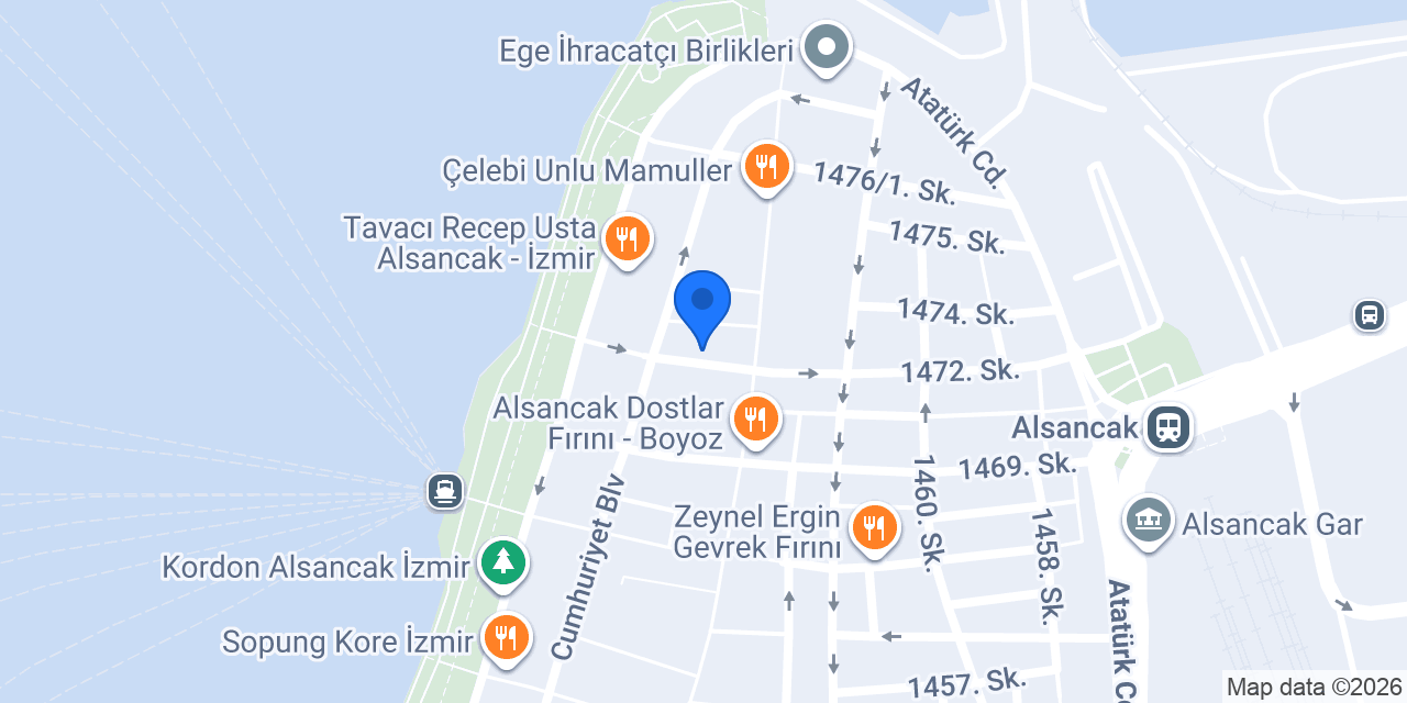 izmir alsancak maviincii konumu
