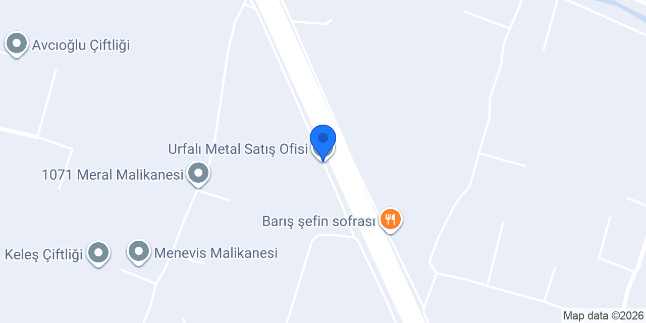 Urfalı Metal Satış Ofisi konumu