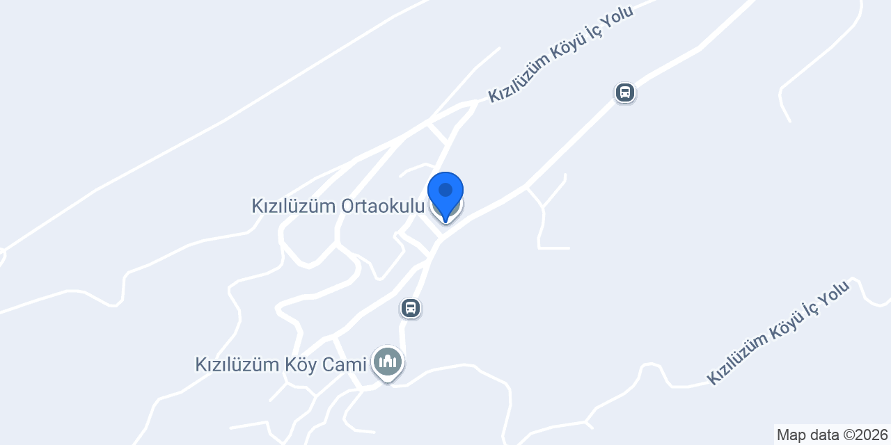 Kızılüzüm Ortaokulu konumu