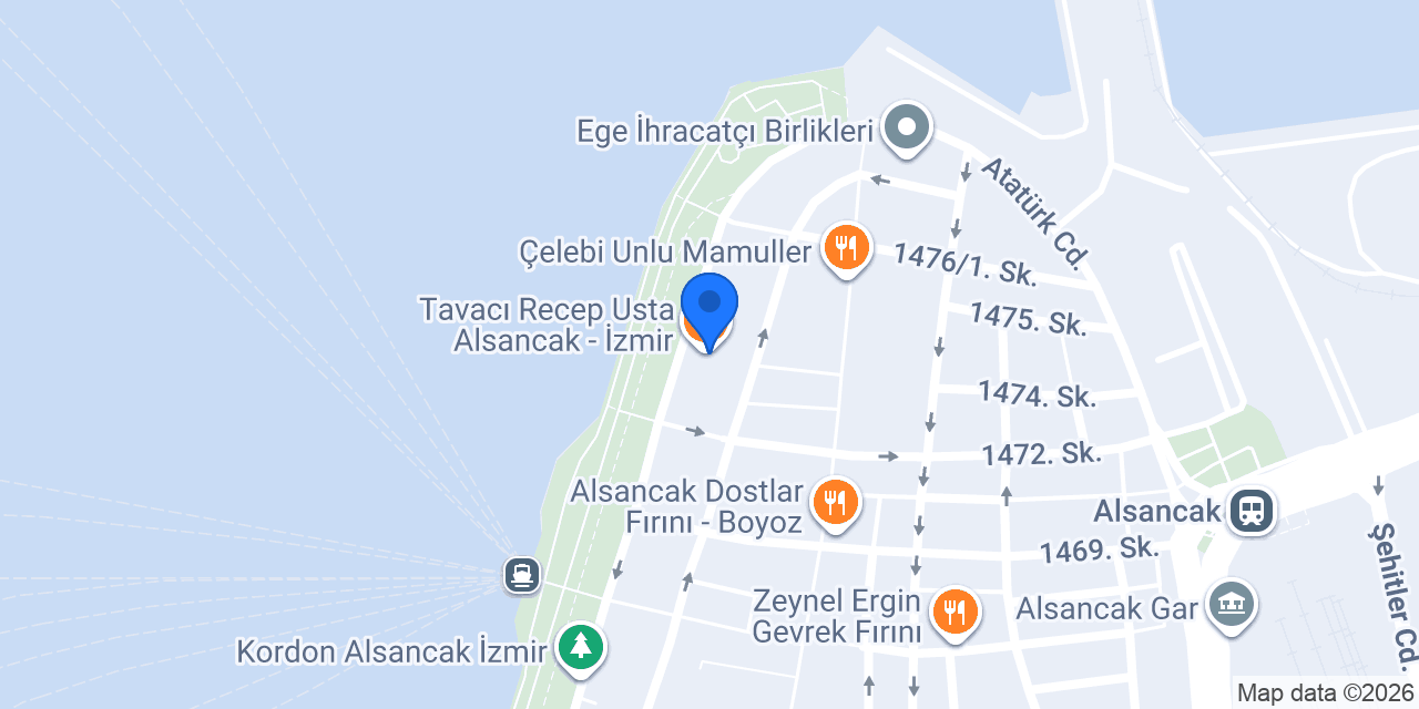 Tavacı Recep Usta Alsancak - İzmir konumu