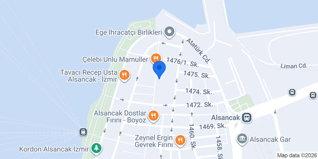 Penguen Kitabevi Alsancak konumu