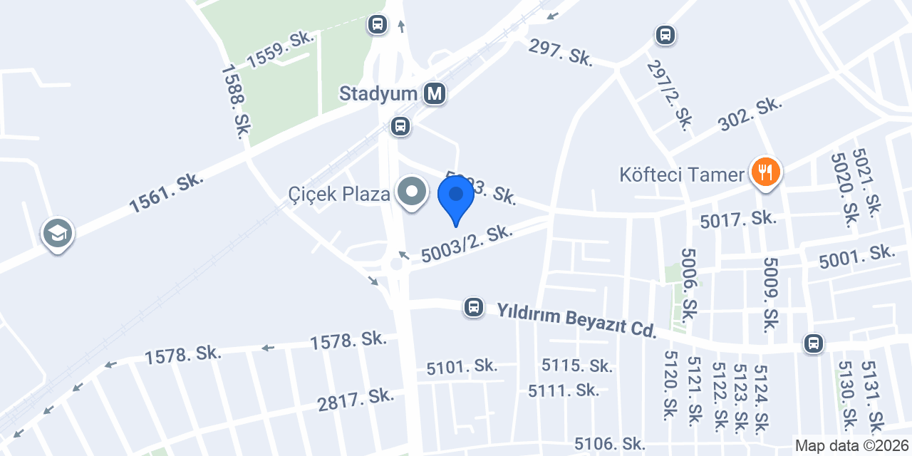 İndesa Yapı İnş. Mim. San. ve Tic. Ltd. Şti konumu
