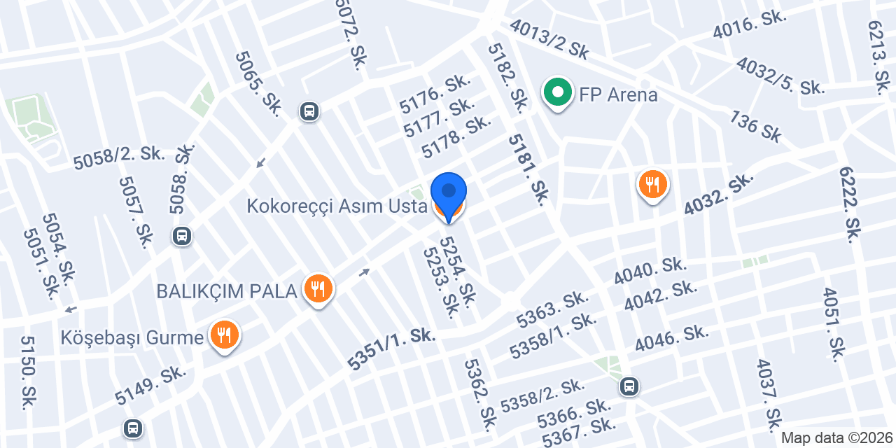 Kokoreççi Asım Usta konumu
