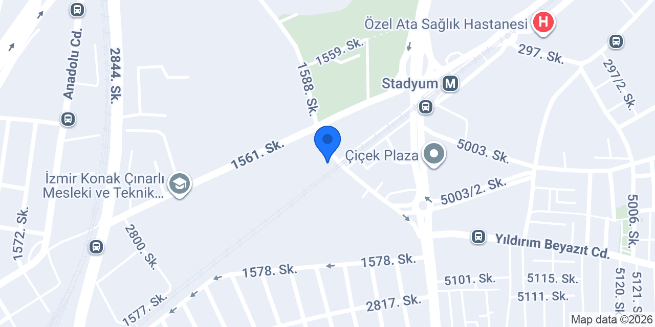 DenizBank Çamdibi Şubesi konumu