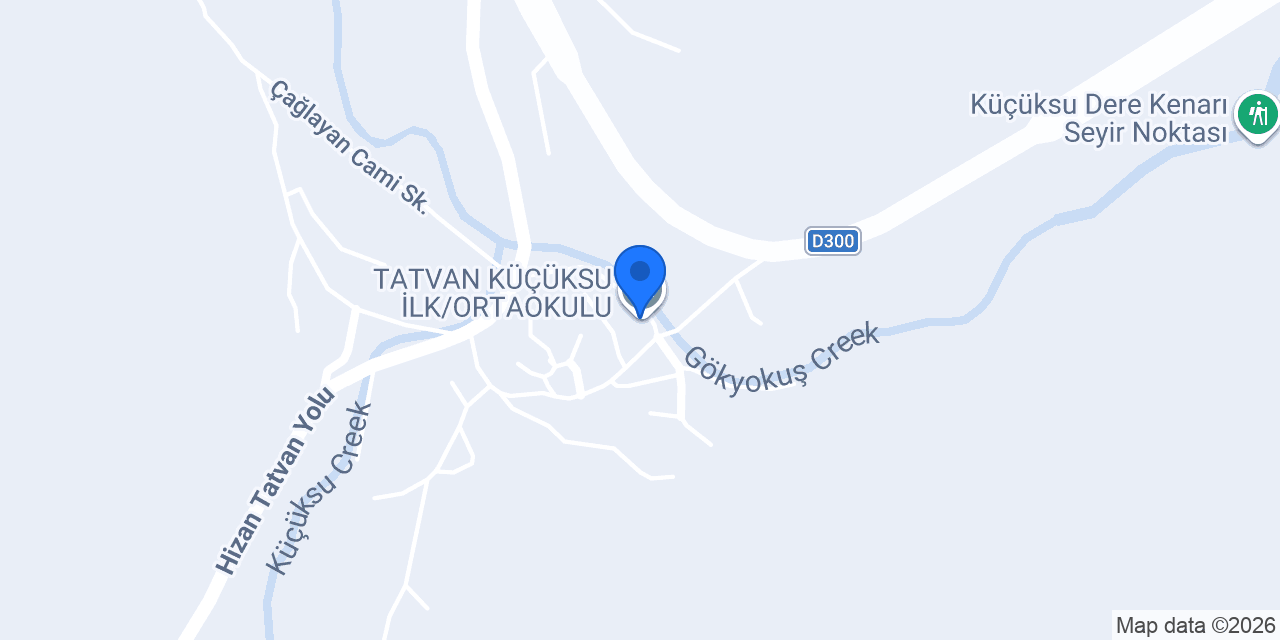 TATVAN KÜÇÜKSU İLK/ORTAOKULU konumu