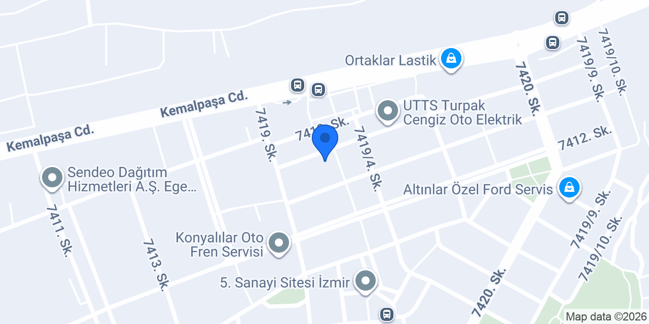 Yavuz Oto Yedek Parça konumu