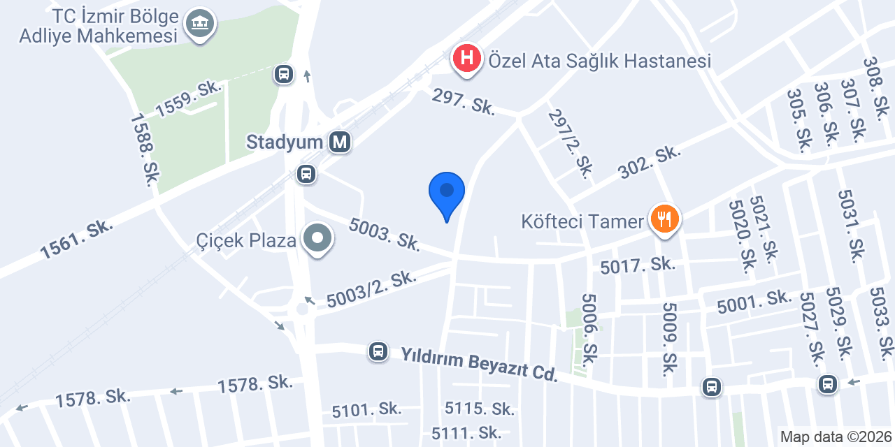 Genel Servis İzmir Şube konumu