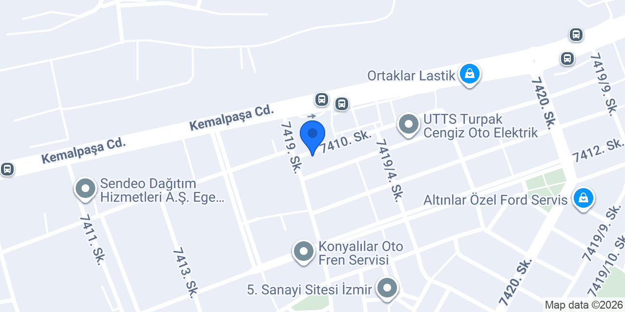 Yüceler Oto Yedek Parça konumu