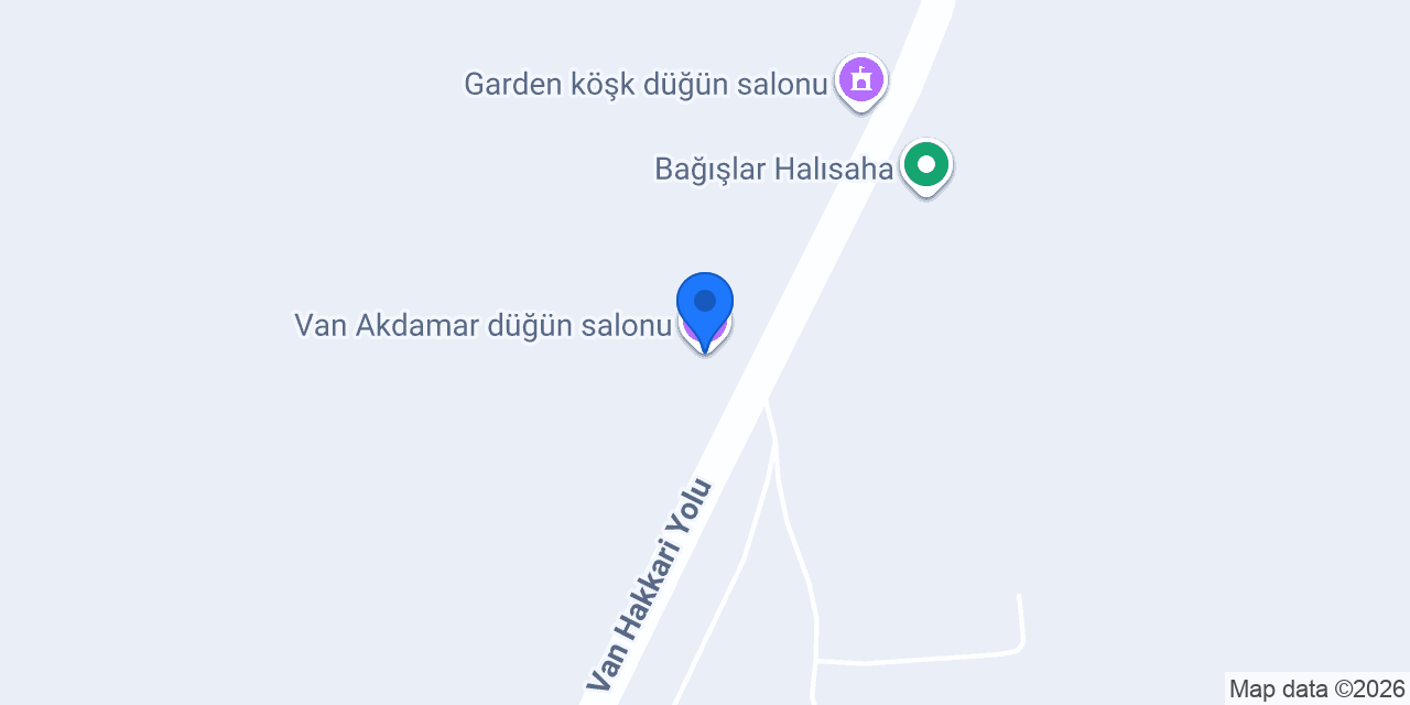 Van Akdamar düğün salonu konumu