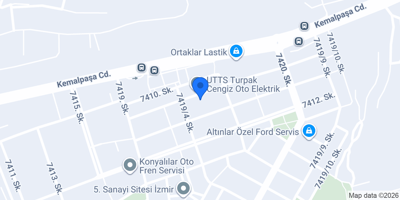 YAĞIZER OTOMOTİV konumu