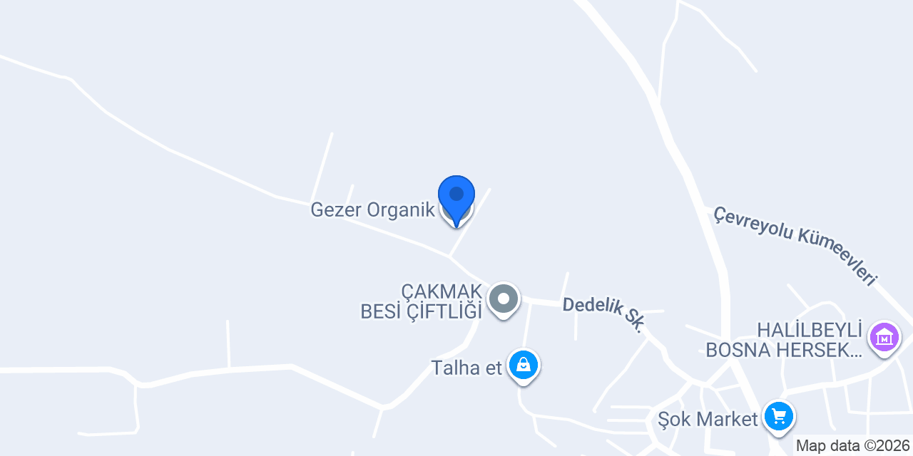 Gezer Organik konumu