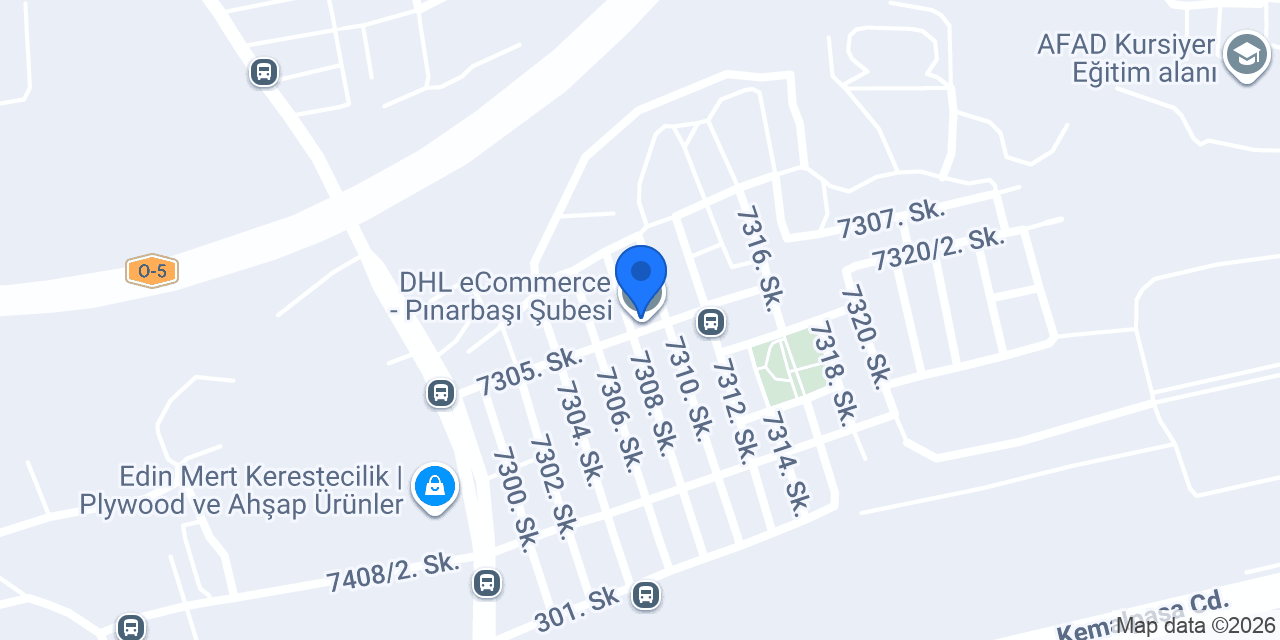 DHL eCommerce - Pınarbaşı Şubesi konumu