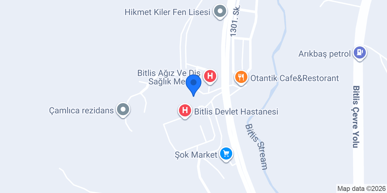 Bitlis DİŞ hastanesi konumu