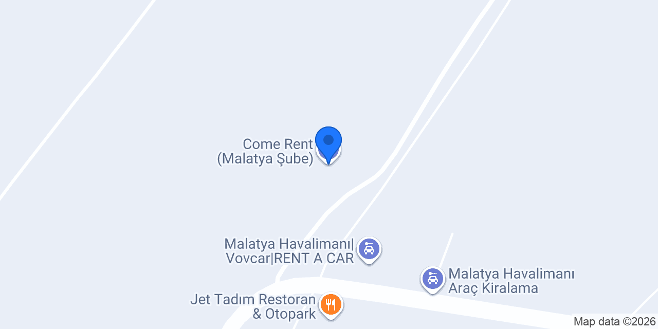 Come Rent (Malatya Şube) konumu