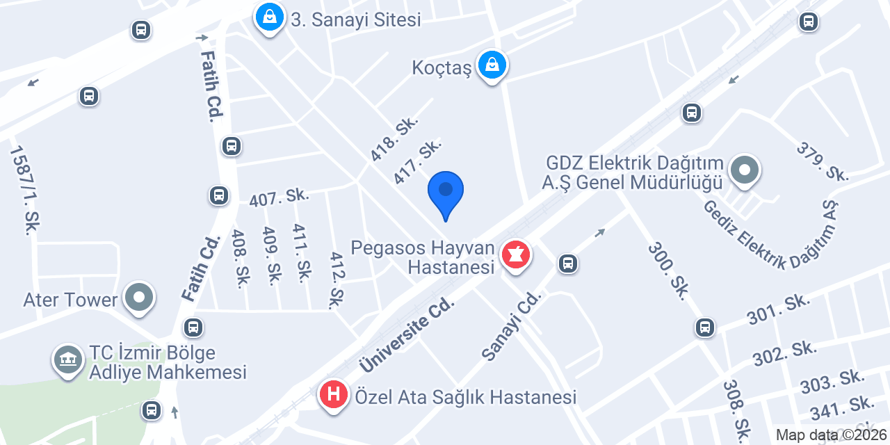 Oto Şahin Yedek Parça konumu