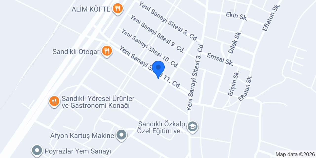 Şimşekler Sunta&Mdf ve Laminat Parke konumu