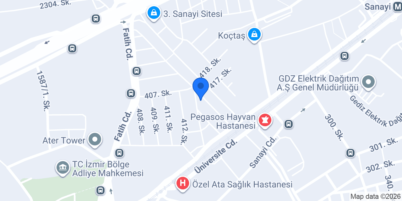 Barış Oto konumu