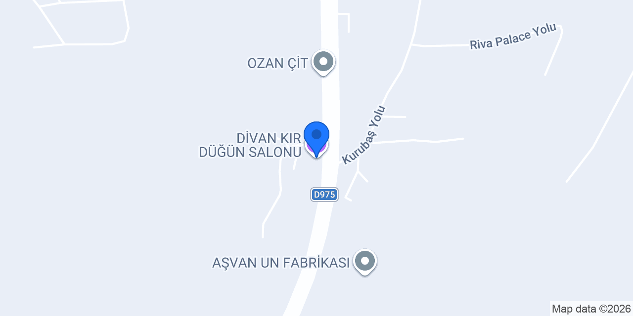 DİVAN KIR DÜĞÜN SALONU konumu
