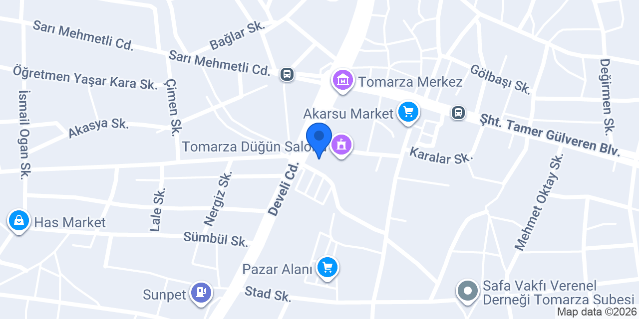 Tomarza Pide Salonu konumu