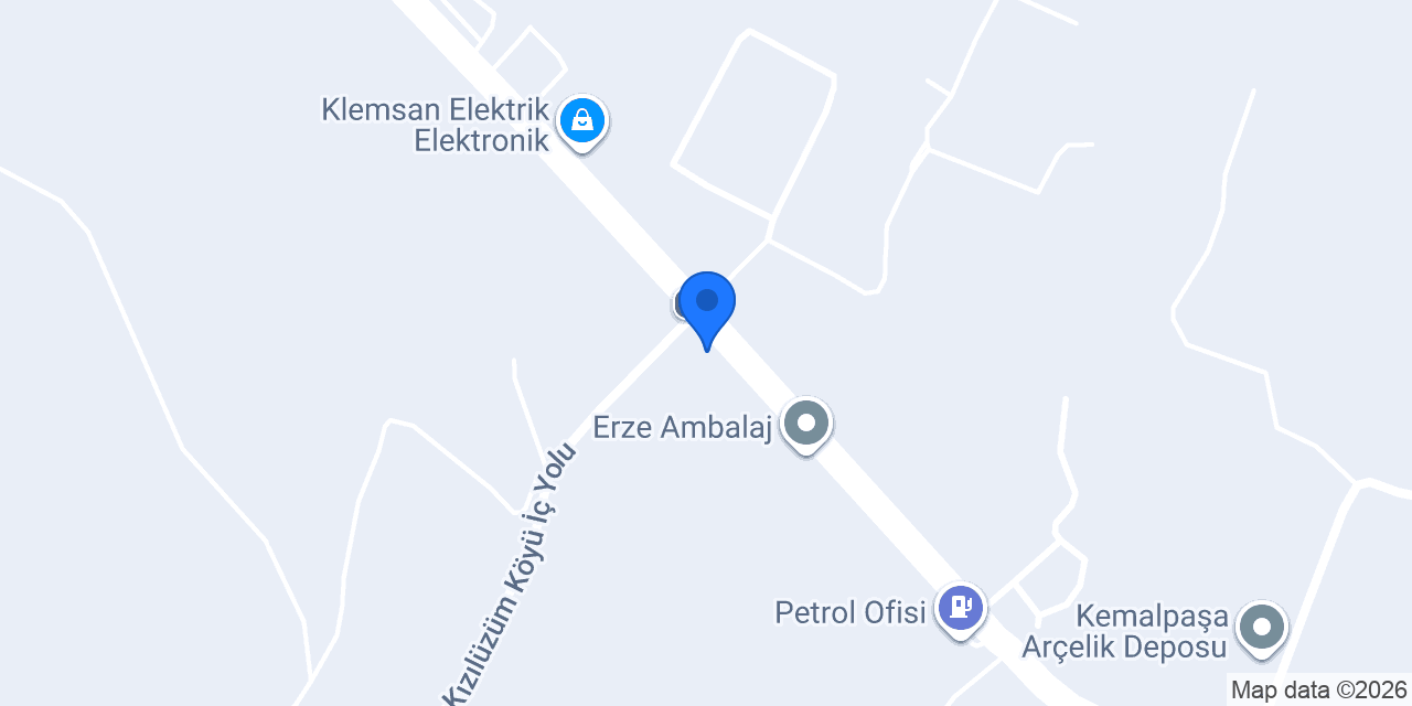 Erze Plastik konumu