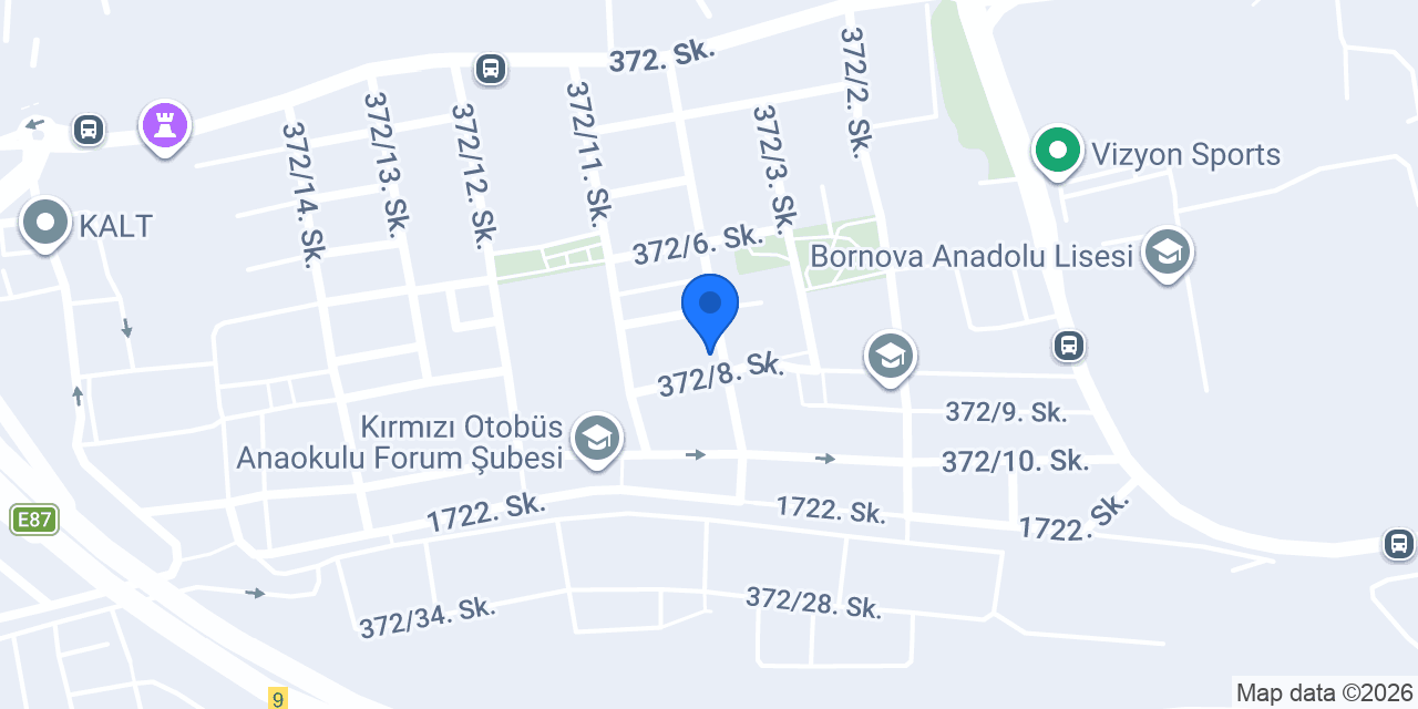 Bornova Yeni Nesil Anaokulu konumu