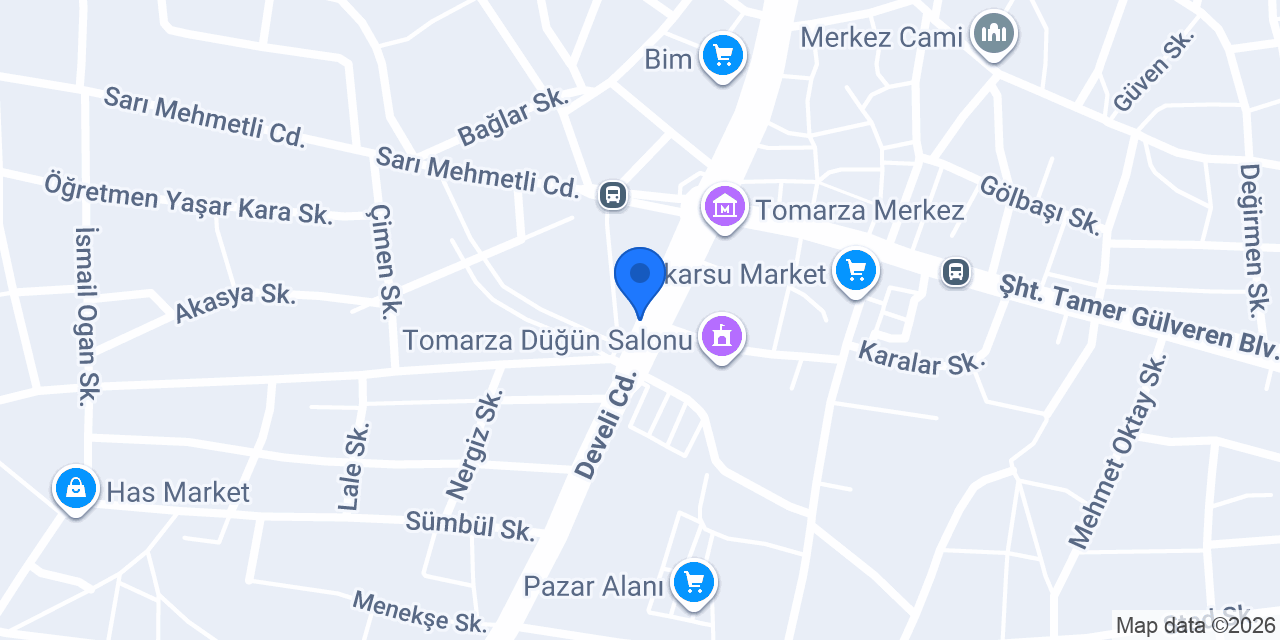 Tomarza İlçe Emniyet Amirliği konumu