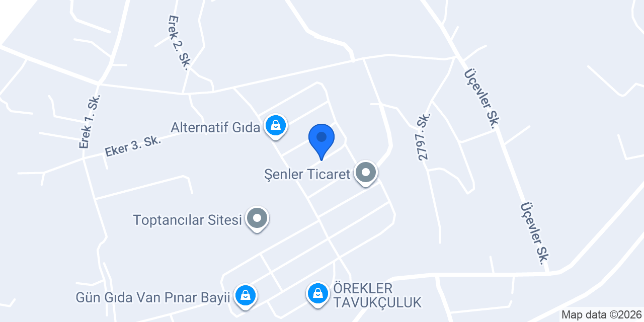 Bekiroğlu Pazarlama Van konumu