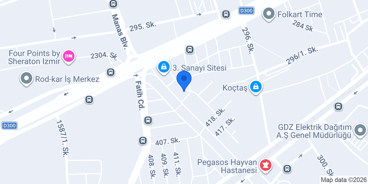 Tepeli Otomotiv Ford Yedek Parça konumu