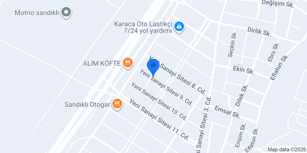 Şimşek Makina konumu