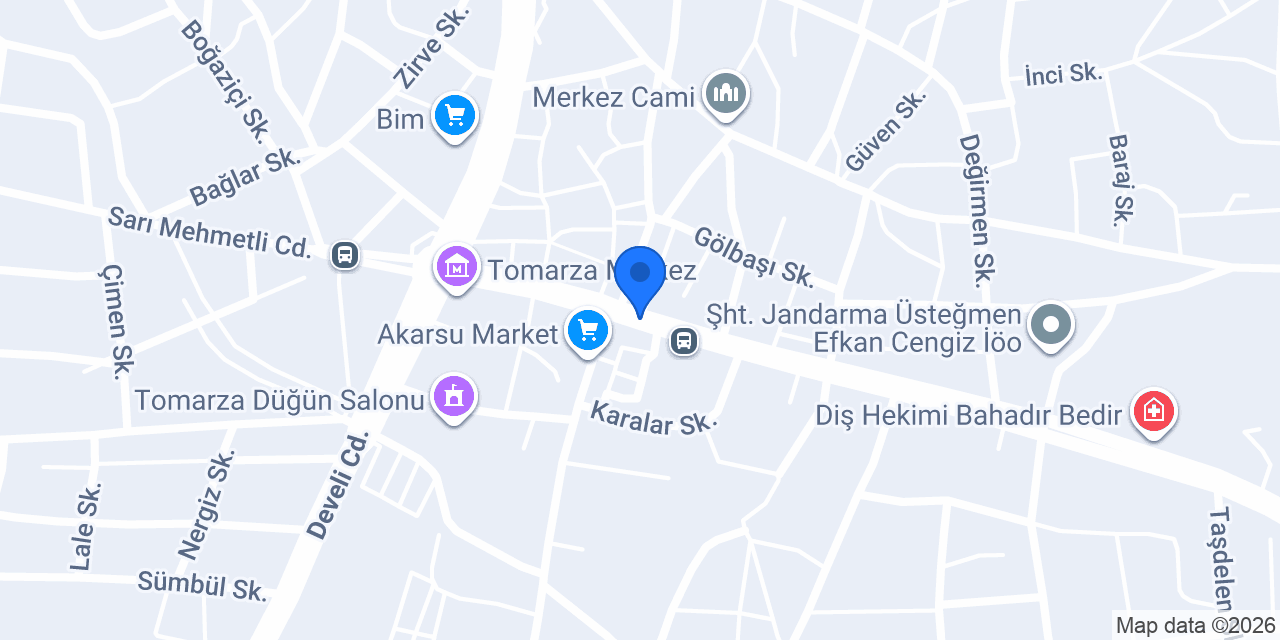 Tomarza Eczanesi konumu