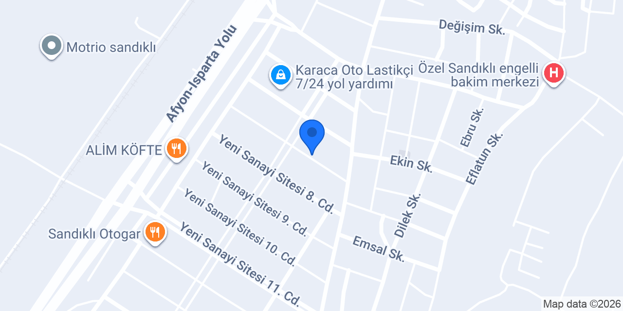 ÇEVİK OTOMOTİV konumu