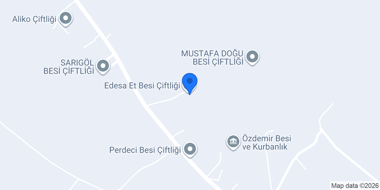 Edesa Et Besi Çiftliği konumu