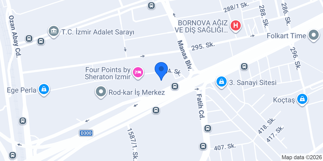 TEB Bayraklı Şubesi konumu