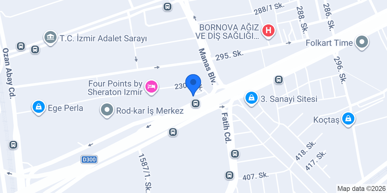 EY Türkiye İzmir Ofisi konumu